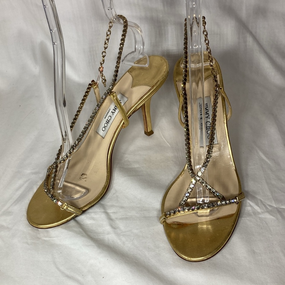 Jimmy Choo Rhinestone Heels, Size 39.5